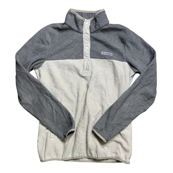 Columbia Other - COLUMBIA HEATHER GRAY M MEDIUM JACKET PULLOVER SHERPA STYLE WINTER